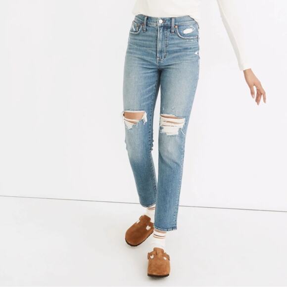 Madewell Denim - Madewell The Perfect Vintage Jeans in Denman Wash High Rise